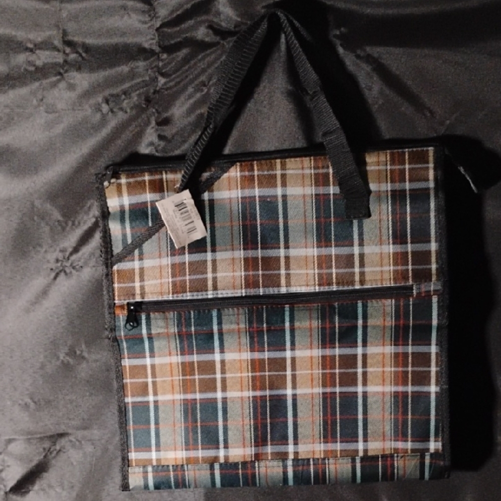 Plaid Tote Bag